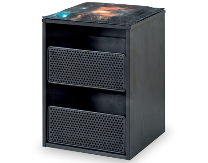 Noptiera cu sertare DARK METAL 