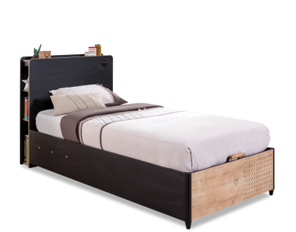 Pat cu lada (100x200cm) BLACK 