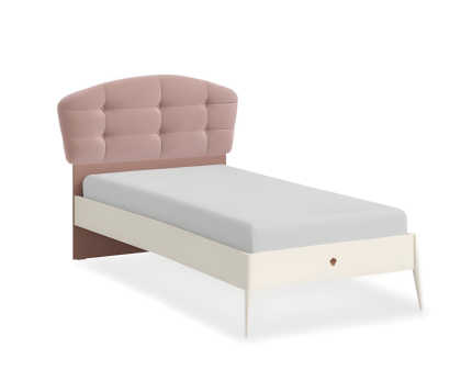 Pat (120x200cm) cu tablie tapitata ELEGANCE 