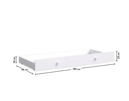 Pat suplimentar (90x190cm) MONTES WHITE