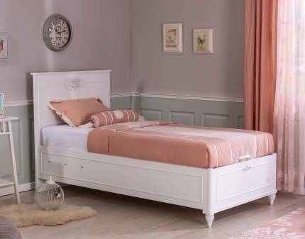 Pat cu lada (120x200cm) ROMANTICA 