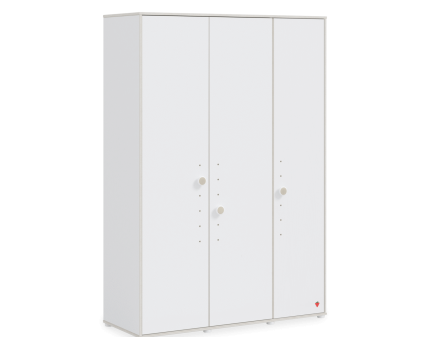 Dulap cu 3 usi MONTES BABY WHITE 